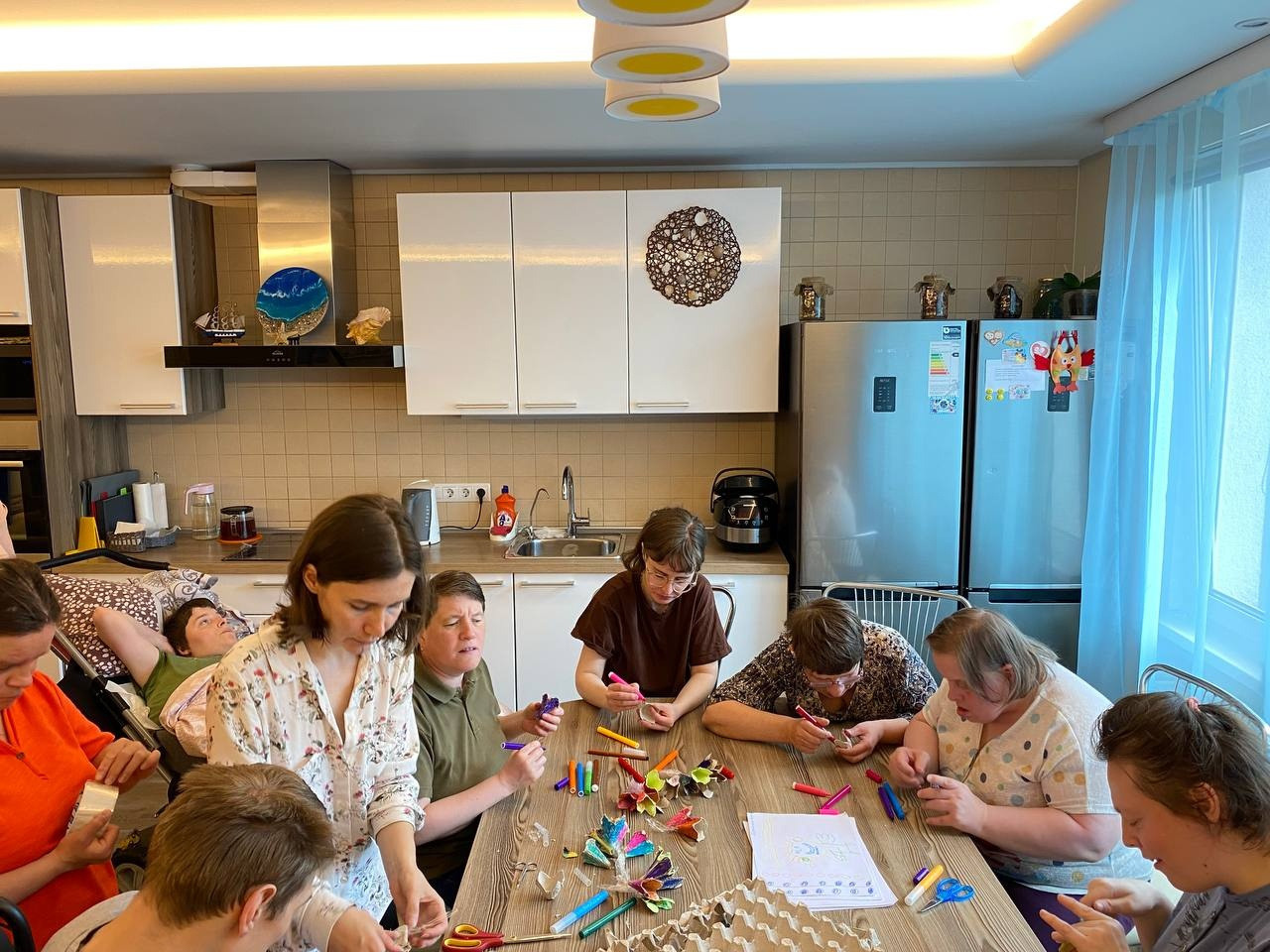 13 июня 2022 мастер-класс для взрослых подопечных ГАООРДИ. Алена Федорченко