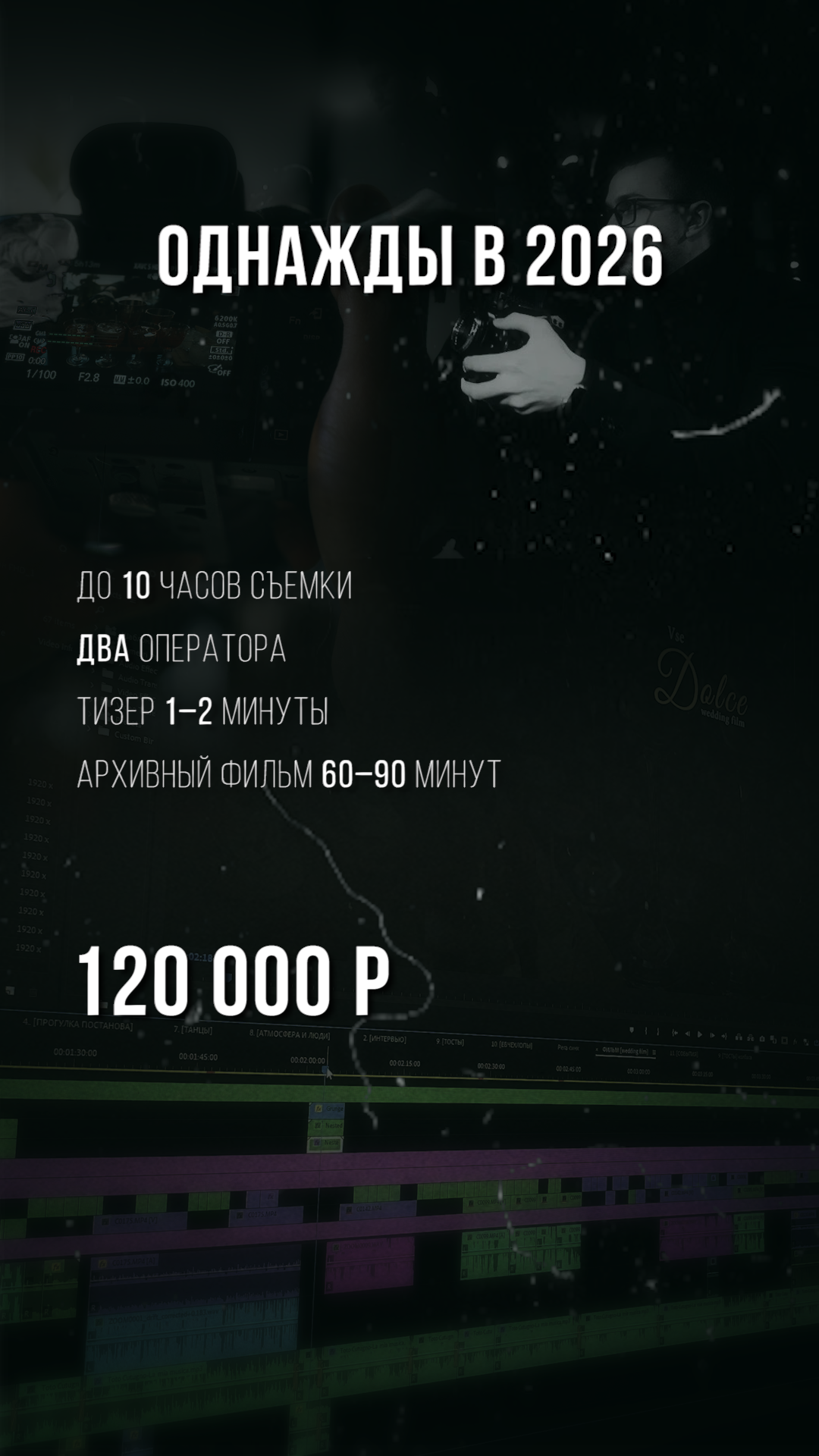 Цены 2026. Видеограф | Санкт-Петербург