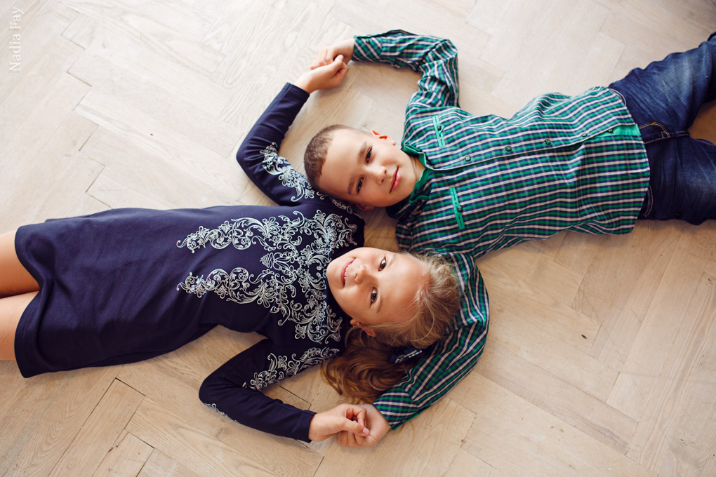 Леночка с сыночком и племяшкой. Nadia Fay