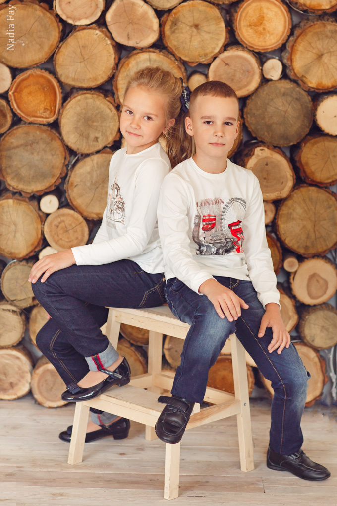 Леночка с сыночком и племяшкой. Nadia Fay