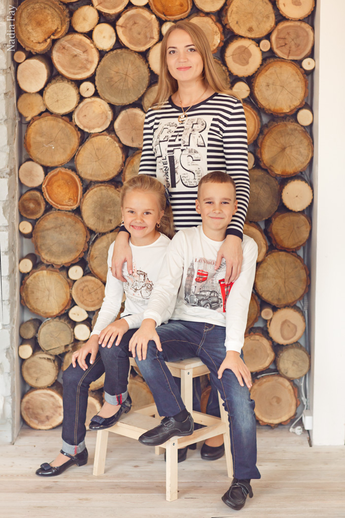 Леночка с сыночком и племяшкой. Nadia Fay