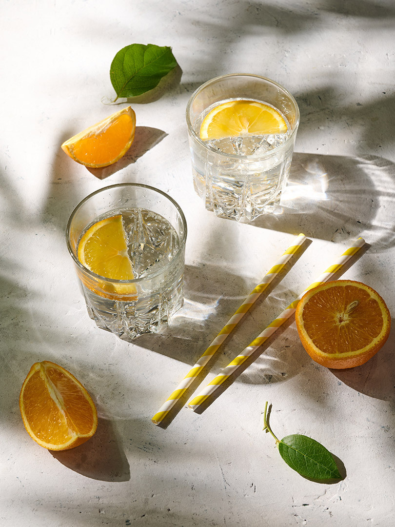 фуд фото, свежие апельсины, лимонад