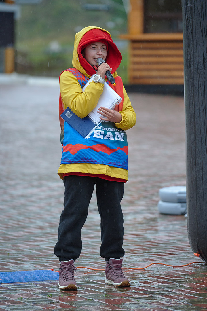 спортивный репортаж, подготовка к забегу