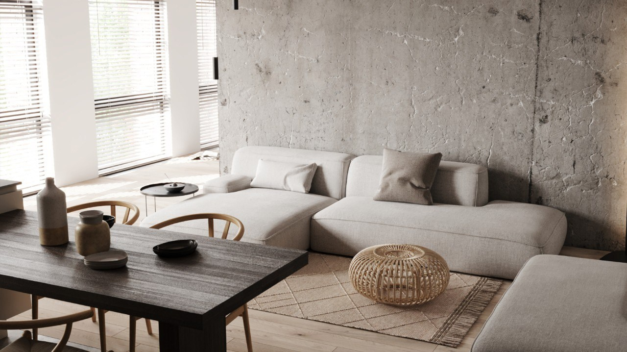 Apartment Interior Visualization. Glukhova Elizaveta  — AI Creator & 3D Visualizer for Interior, Fashion & Beauty Brands