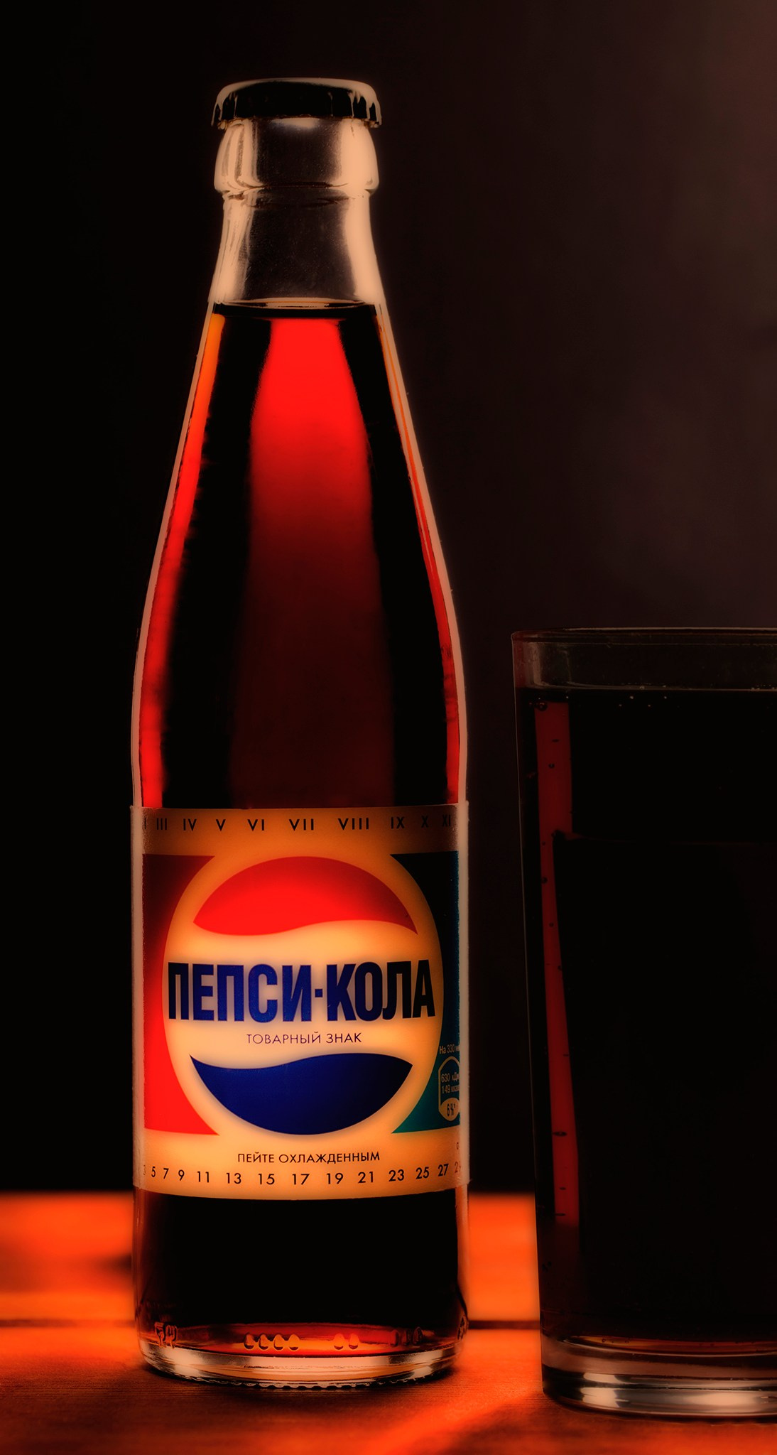 рекламное фото классической pepsi