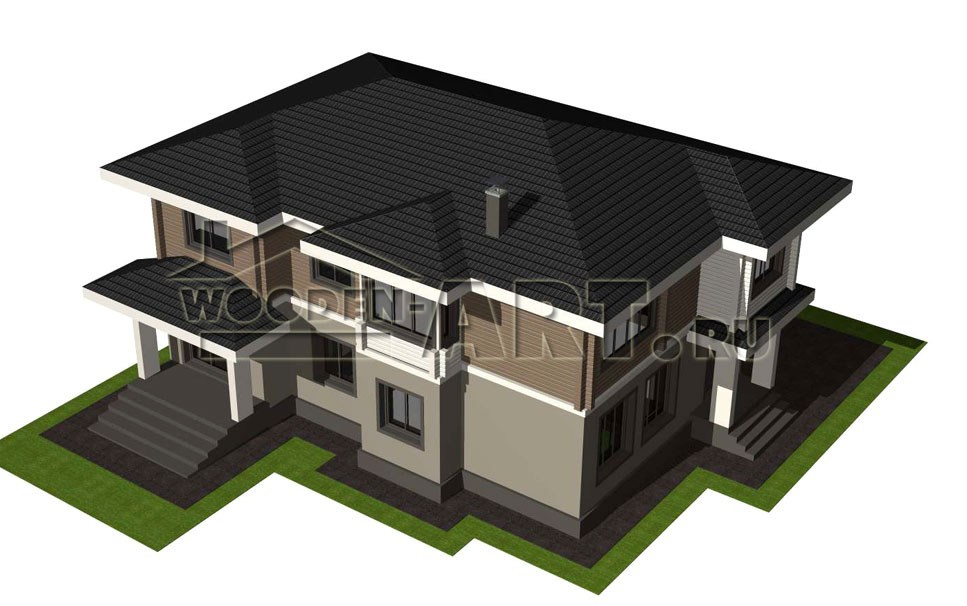 «Булгаково» 319 кв. м. Проекты деревянных домов