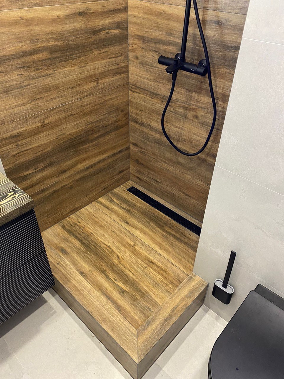 Ванная комната (с. Усады ул. Уютная д. 2). Ремонт санузла, туалета, ванной под ключ в Казани. Укладка плитки