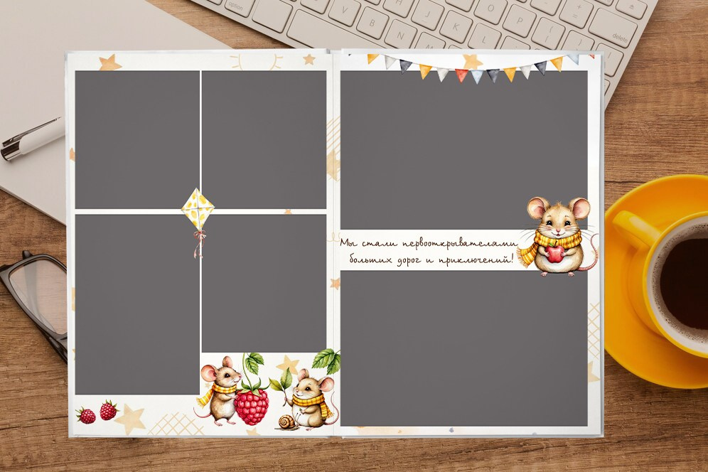 Выпускной альбом для детского сада «МЫШАТА». Medlori fotobook Выпускные альбомы в Липецке Лариса Медведева