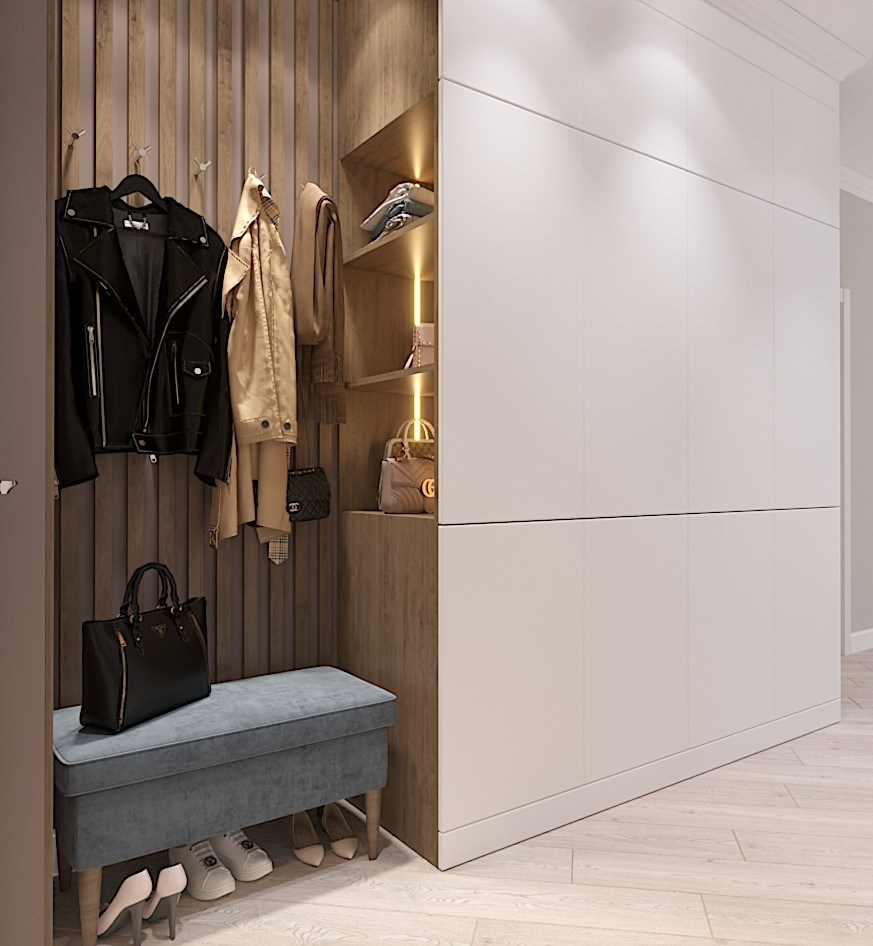 Стильная прихожая. Студия дизайна FishkaRom в Краснодаре и по всей России