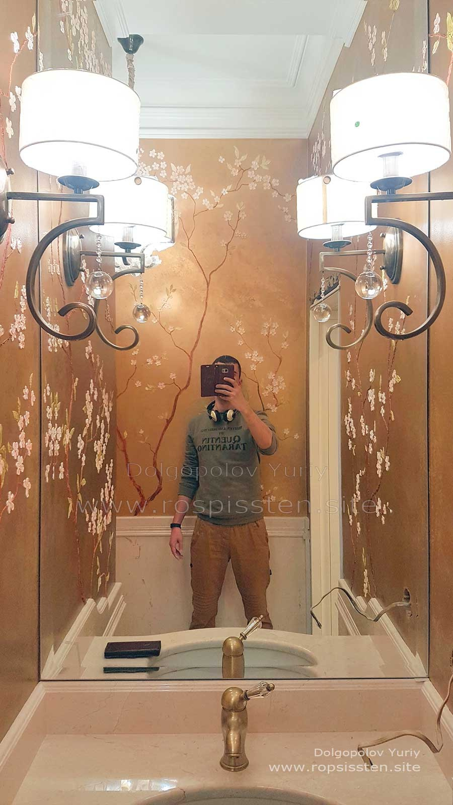 Роспись стен сакура