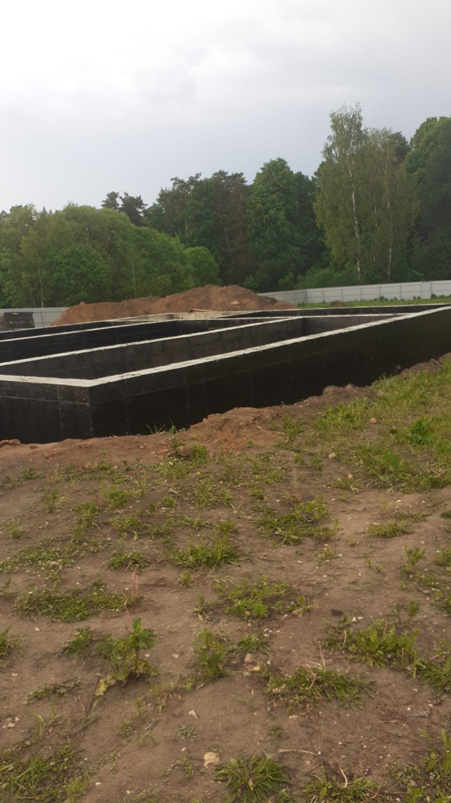 сняли опалубку+гидроизоляция