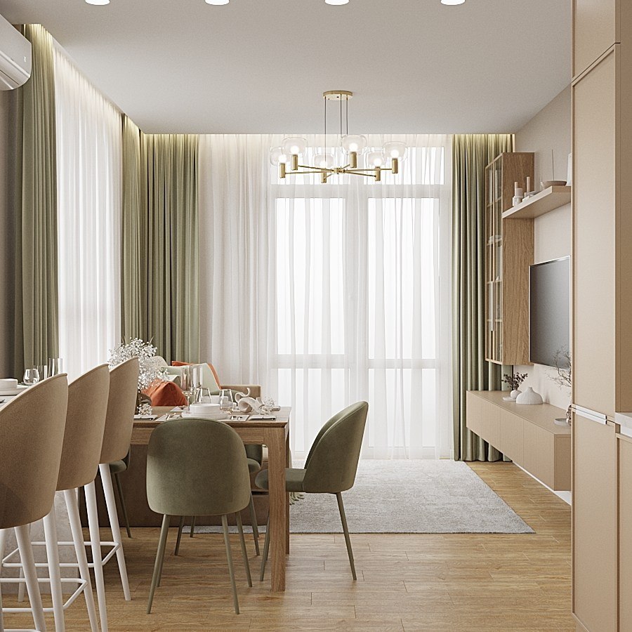 Квартира для молодой семьи. Дизайн интерьера Рязань Москва Чижикова Олеся