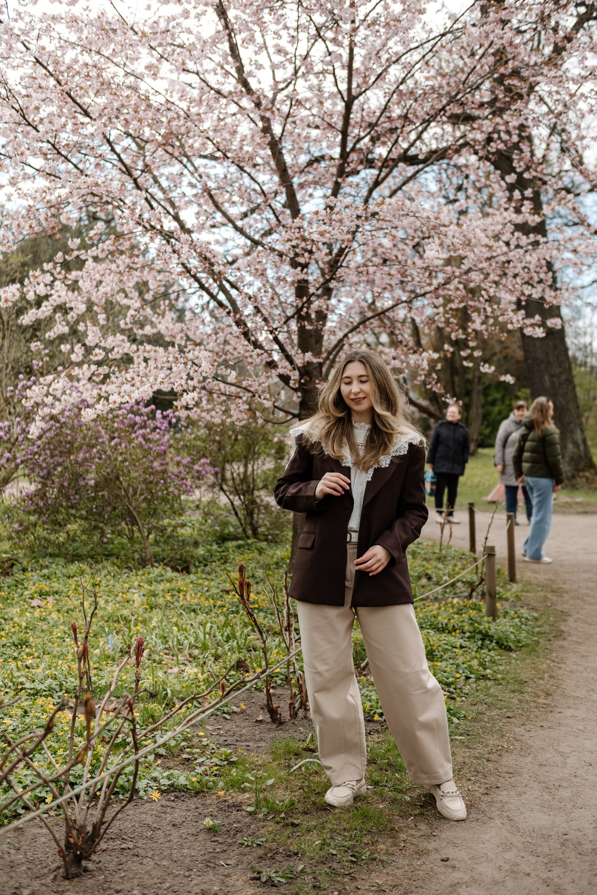 Марина с сакурой. Свадебный и семейный фотограф в Санкт-Петербурге Елена Худякова
