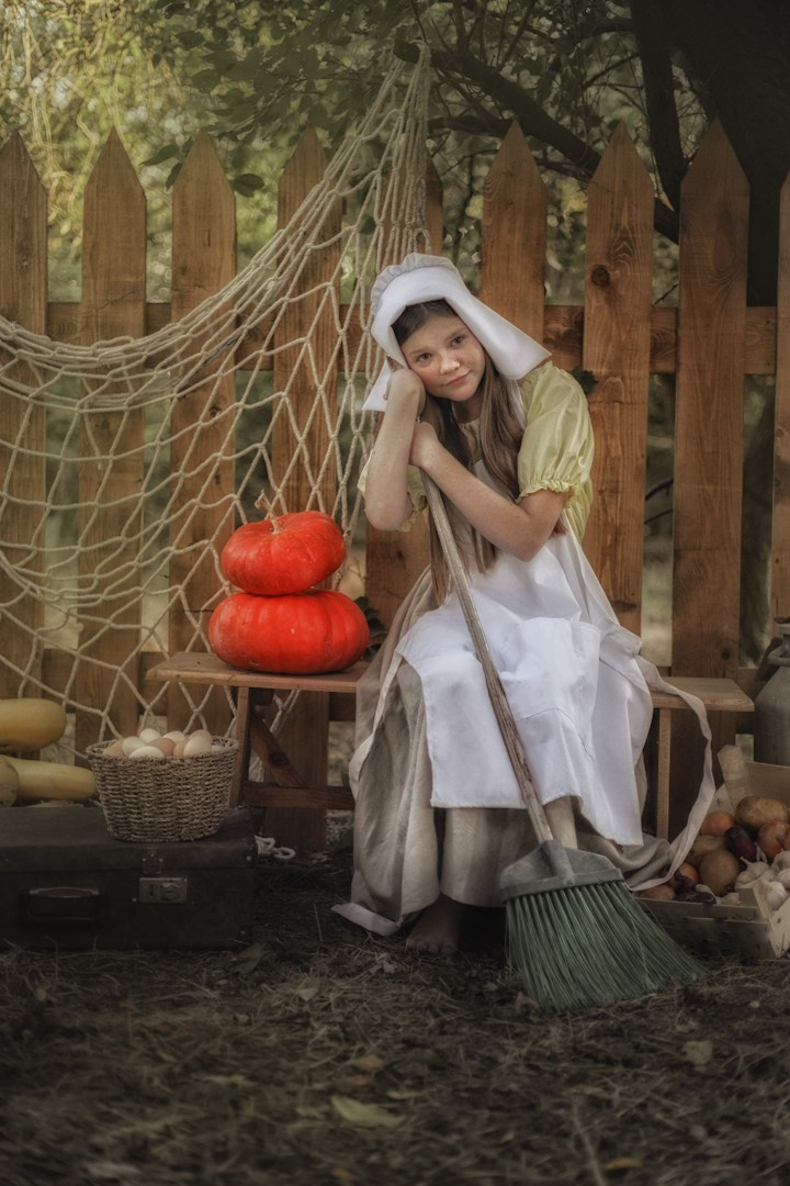 «Золушка, или жизнь в деревне». Семейный детский фотограф Краснодарский край Оксана Колос
