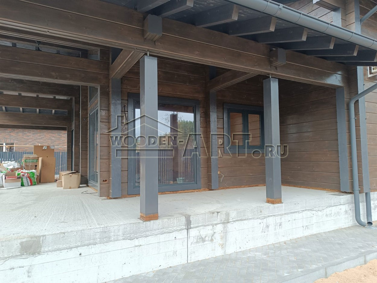 «Восход» 296 кв. м. Проекты деревянных домов. Архитектор Ольга Мальцева