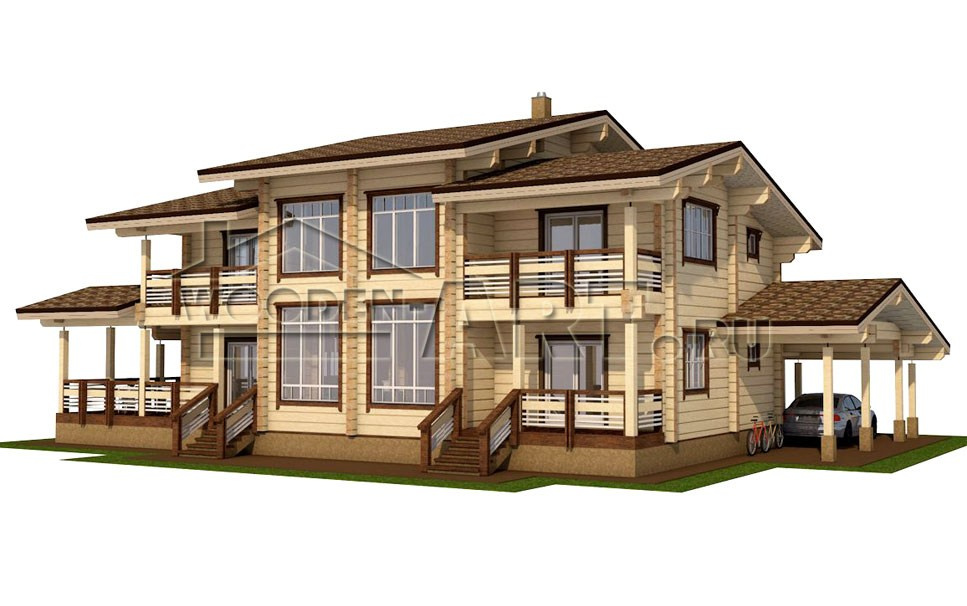 «Байкал» 450 кв. м. Проекты деревянных домов