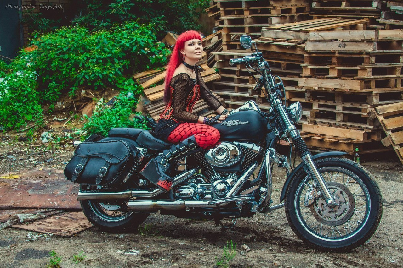 Фотосессия на мотоцикле
