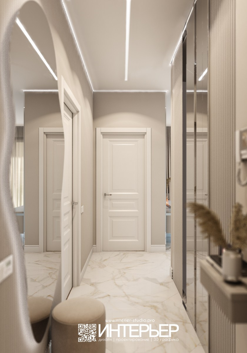 Квартира Амро и Валентины г. Москва. Корректировки 21.01.2026. Дизайн интерьера, 3D визуализация и 3D моделирование. Создание проектов и чертежей. КМВ: Кисловодск, Пятигорск, Ессентуки и удаленно