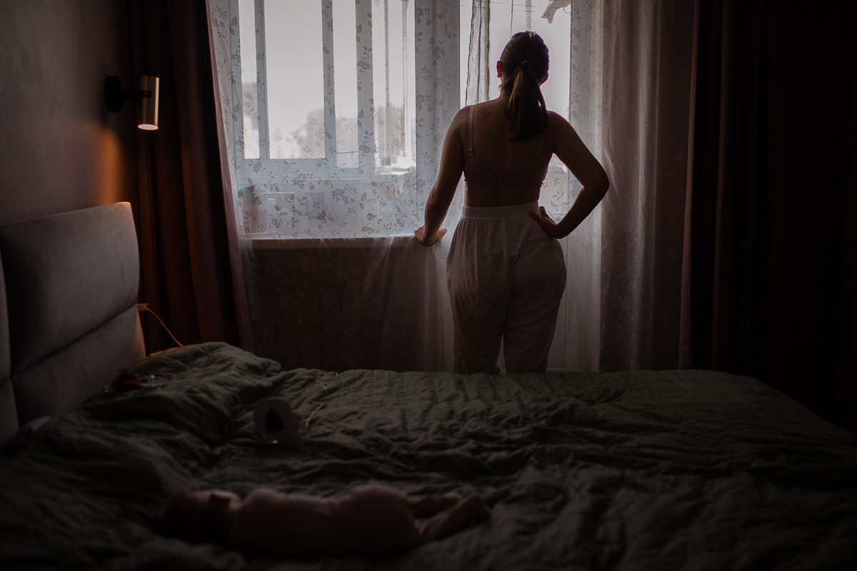 Фотосессия в домашних условиях семьи из четырех человек. Семейный и школьный фотограф в Москве Анна Ткач