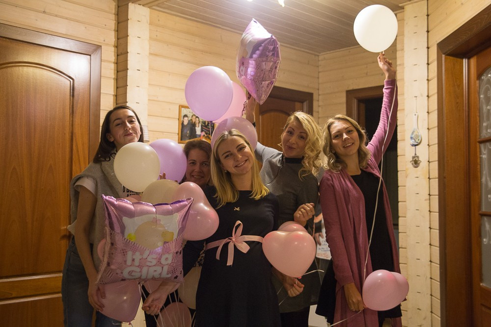 Фотосъемка домашнего праздника Baby shower в ожидании девочки. Семейный и школьный фотограф в Москве Анна Ткач