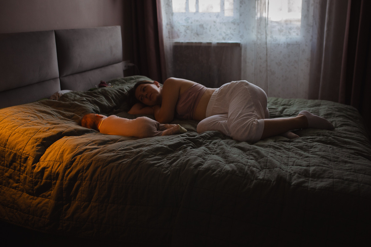 Фотосессия в домашних условиях семьи из четырех человек. Семейный и школьный фотограф в Москве Анна Ткач