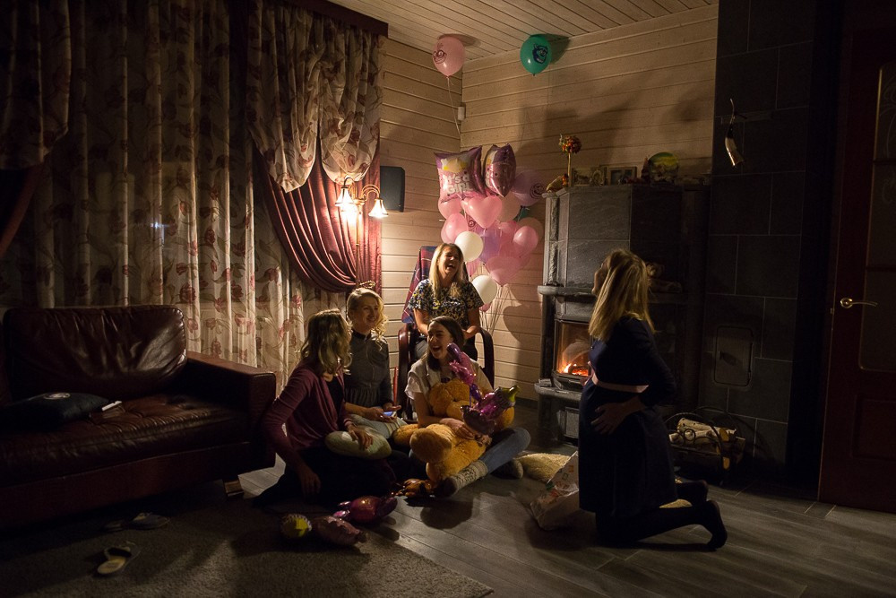 Фотосъемка домашнего праздника Baby shower в ожидании девочки. Семейный и школьный фотограф в Москве Анна Ткач