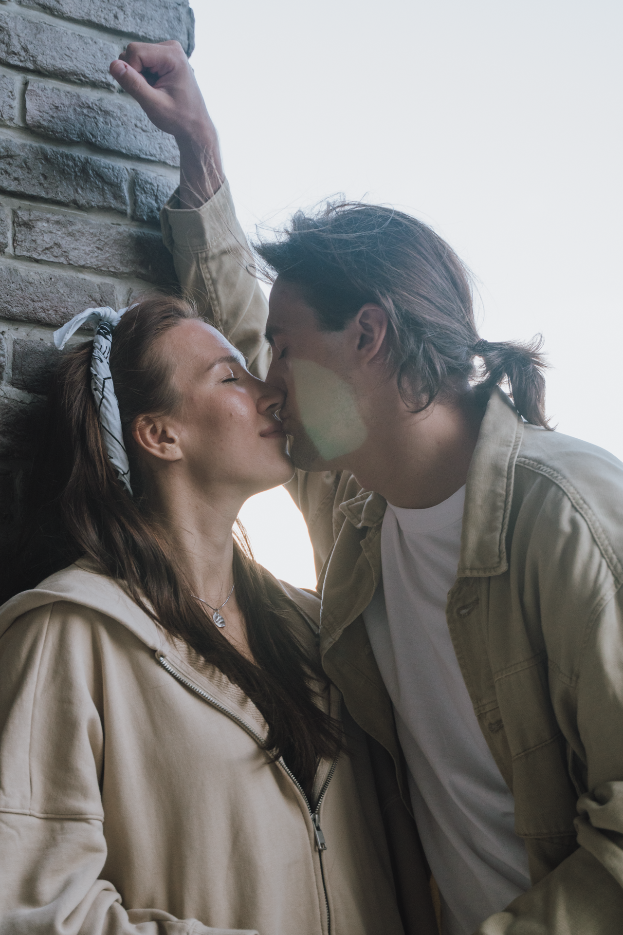 Снимок целующей пары 