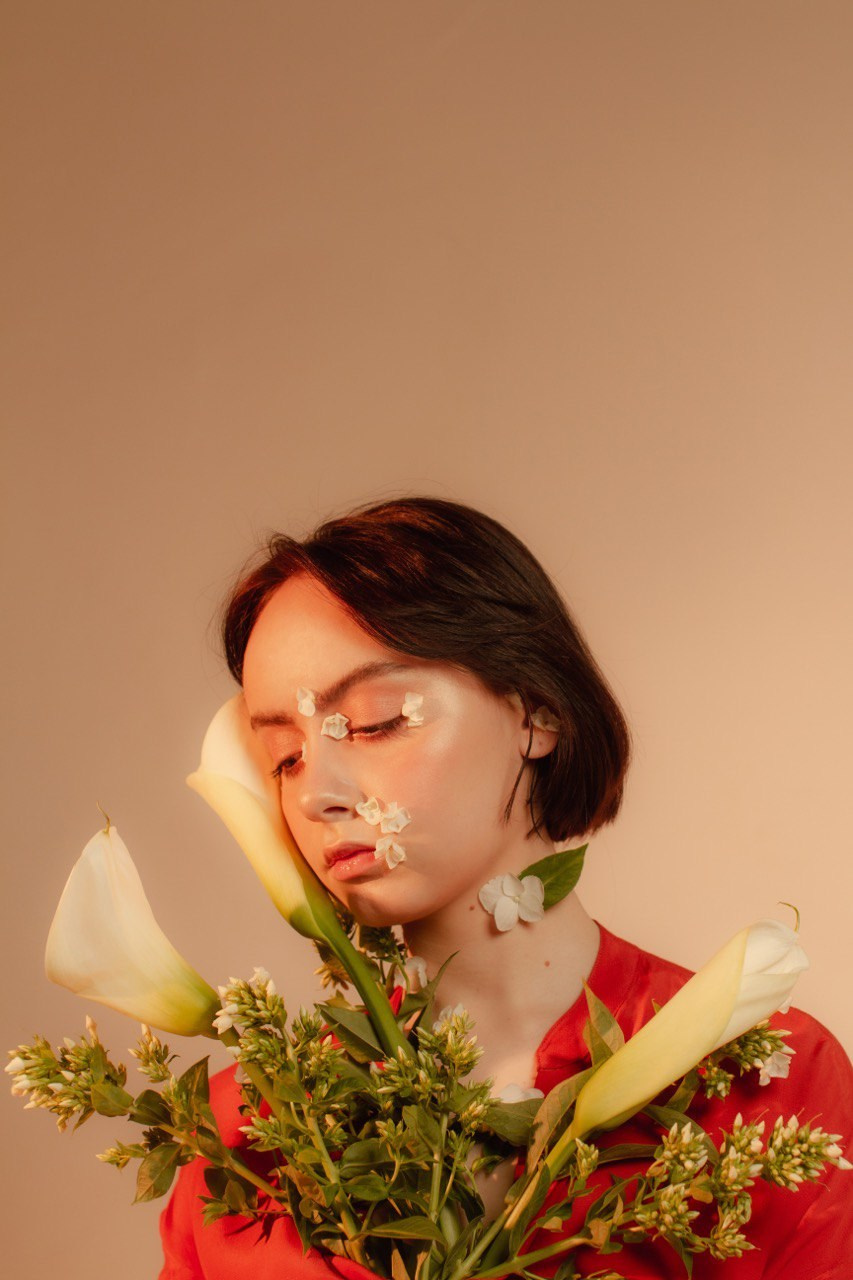 Girl with flowers. Визажист Санкт-Петербург / Москва Ксения Токарева