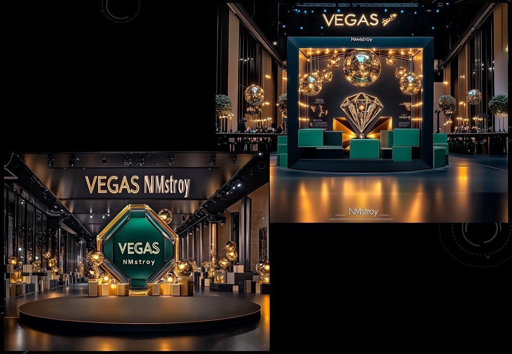Концепция декора для корпоративного мероприятия в стиле «Лас-Вегас» для LAZAR DECOR. Главная