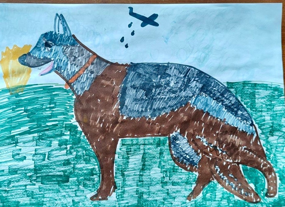 Акция рисунков «Собаки-герои Великой Отечественной войны». НРОО КЦ "Собаковод"