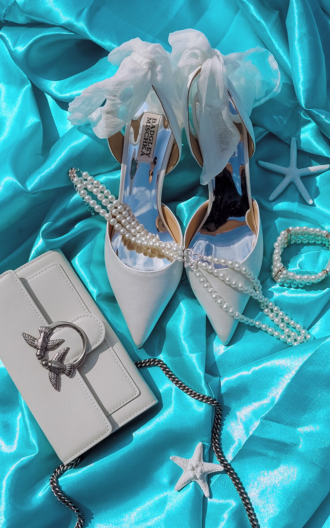 Пляжная свадьба цвета тиффани. Фотограф и видеограф в Москве и Абу Даби Мария Кулагина