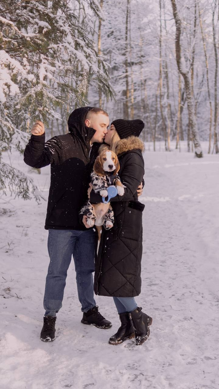 Юля Дима и малыш Оскар