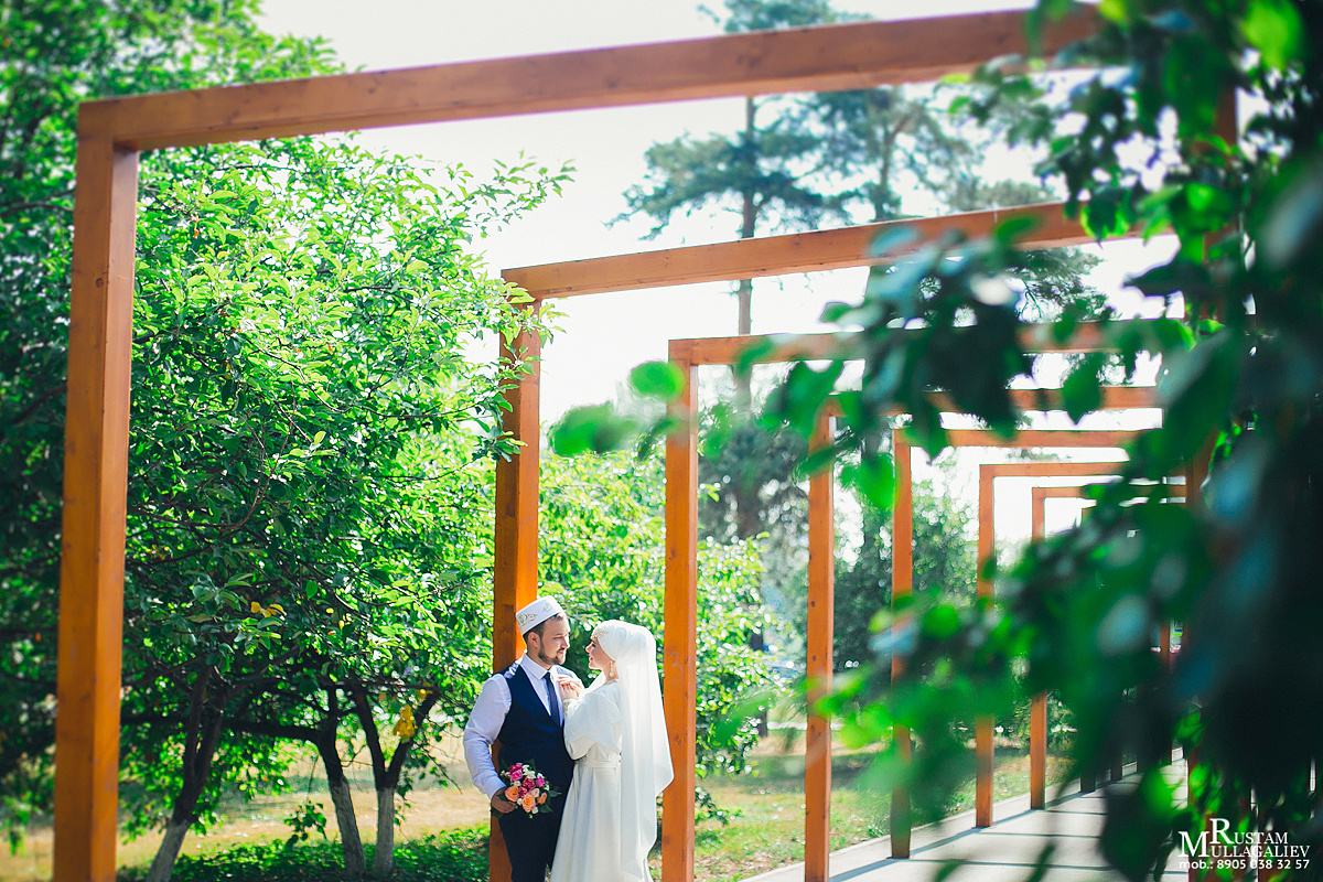 Никах на природе, платье на никах, никах туй