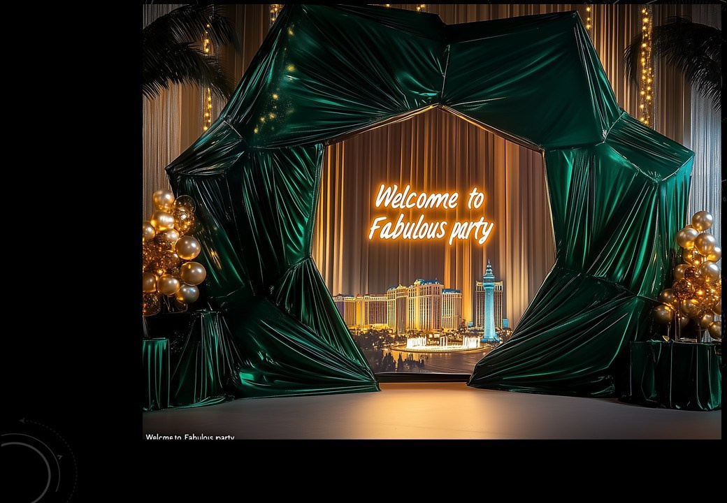 Концепция декора для корпоративного мероприятия в стиле «Лас-Вегас» для LAZAR DECOR. Главная