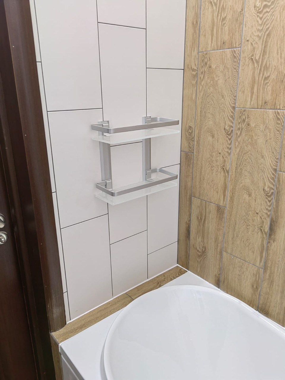 Ванная комната (ул. Альберта Камалеева д. 16). Ремонт санузла, туалета, ванной под ключ в Казани. Укладка плитки