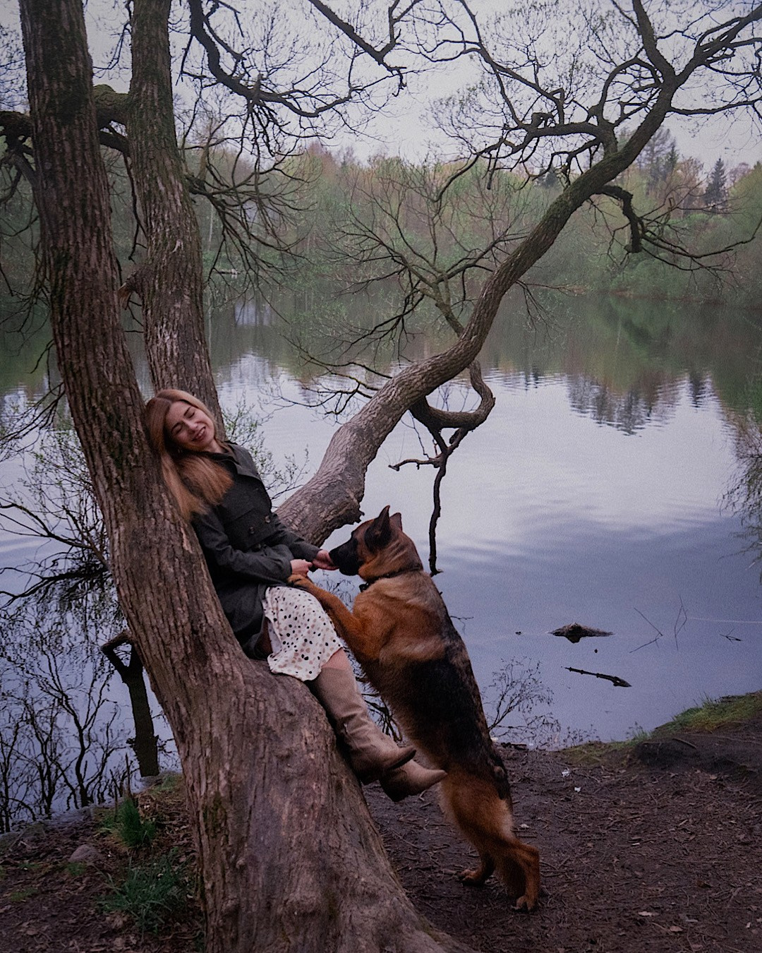 Евгения и Берта. Фотограф анималист в Москве и Санкт-Петербурге Свиридова Анна