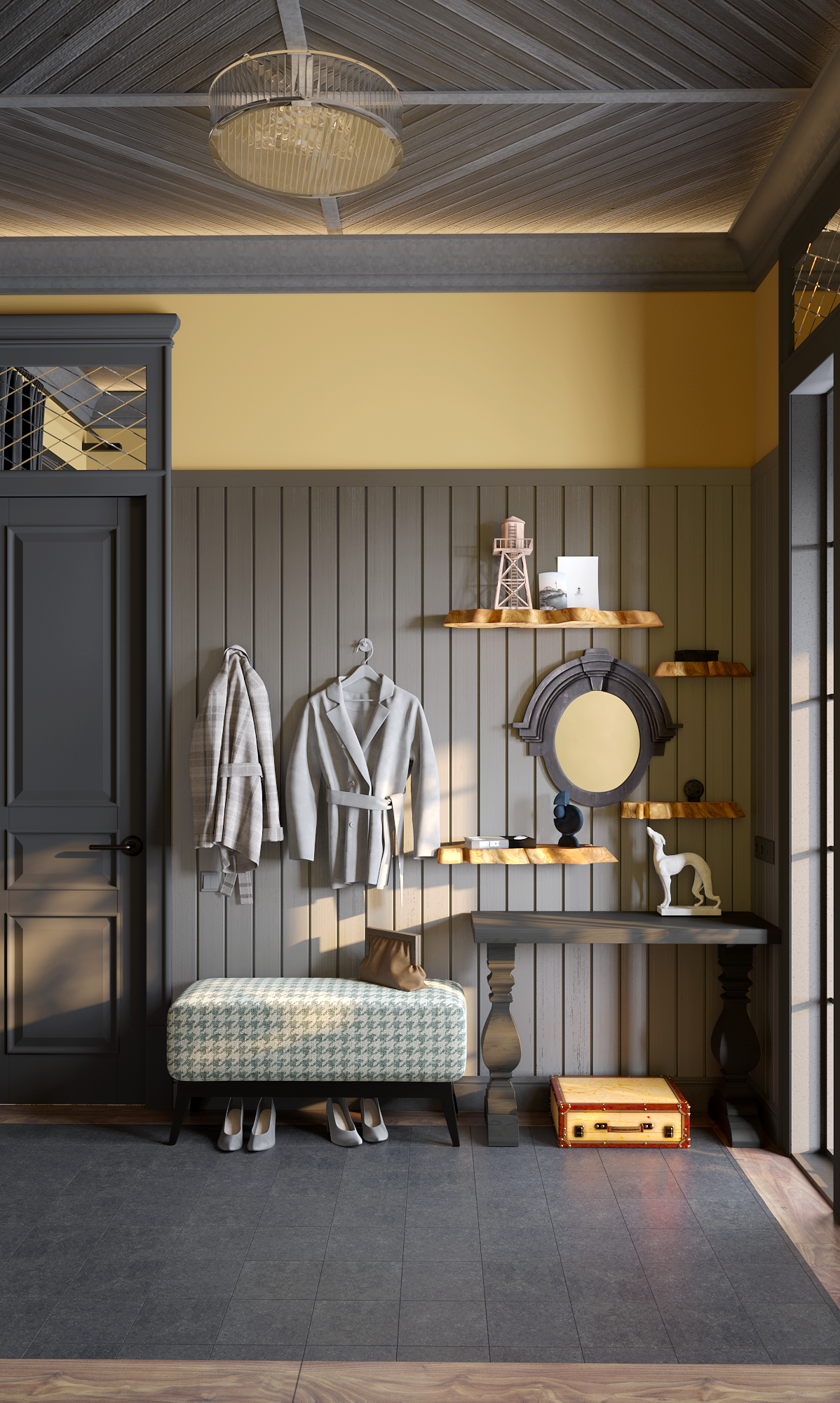 Охотничий домик в стиле русской усадьбы