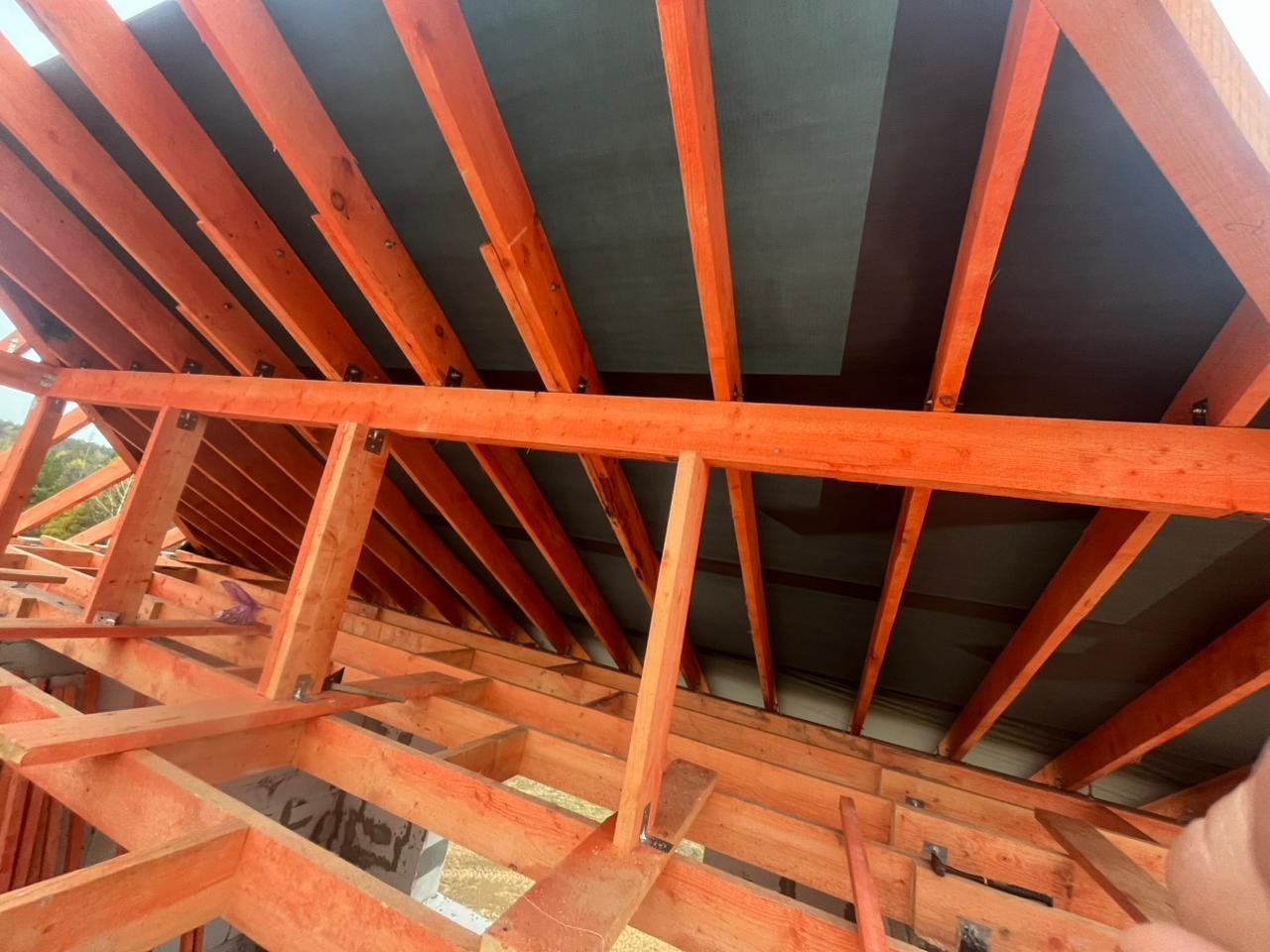 Монтаж стропильной системы на объекте в д.Райсеменовское Серпухов