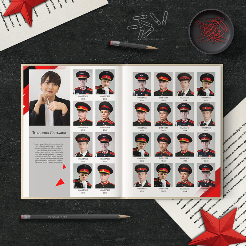 Дизайн кадетам. Выпускные альбомы в Подольске Москве и МО