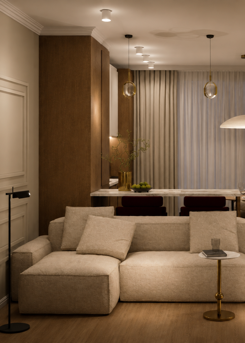 Project Zavidovo 70 m². Дизайнер интерьера
