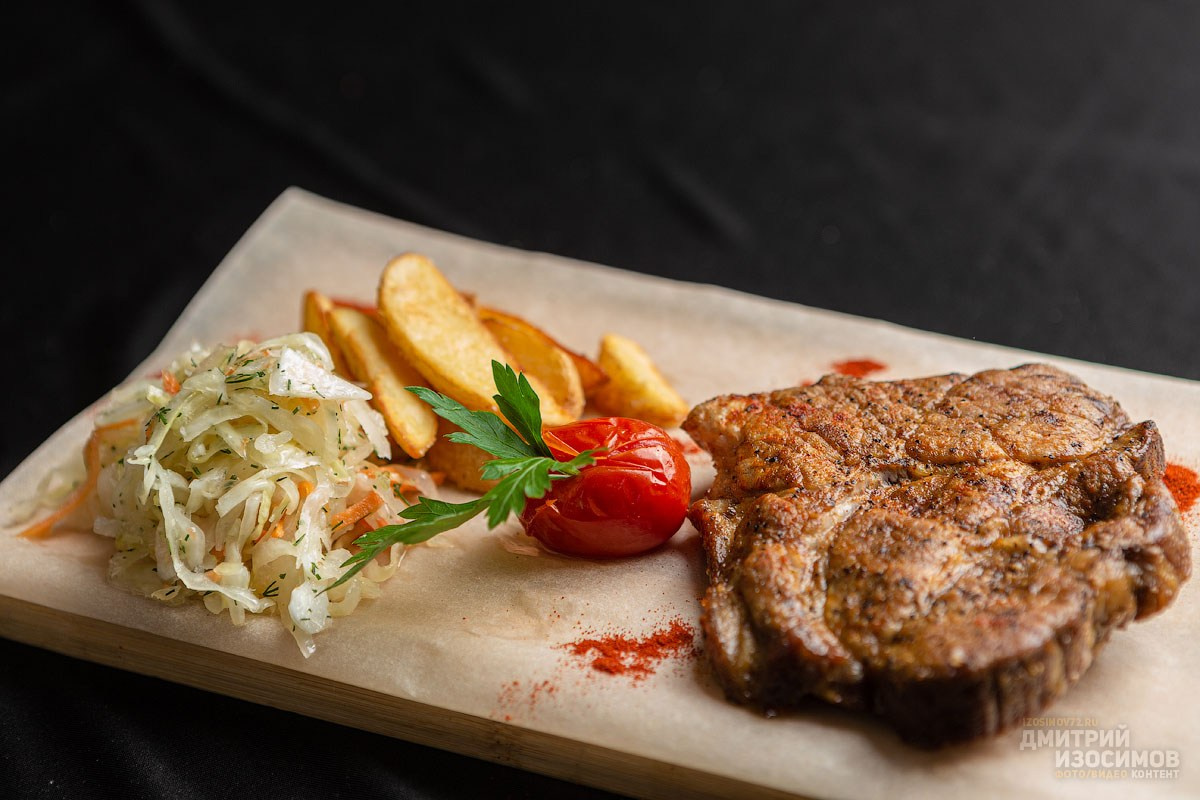 Съёмка блюд для меню