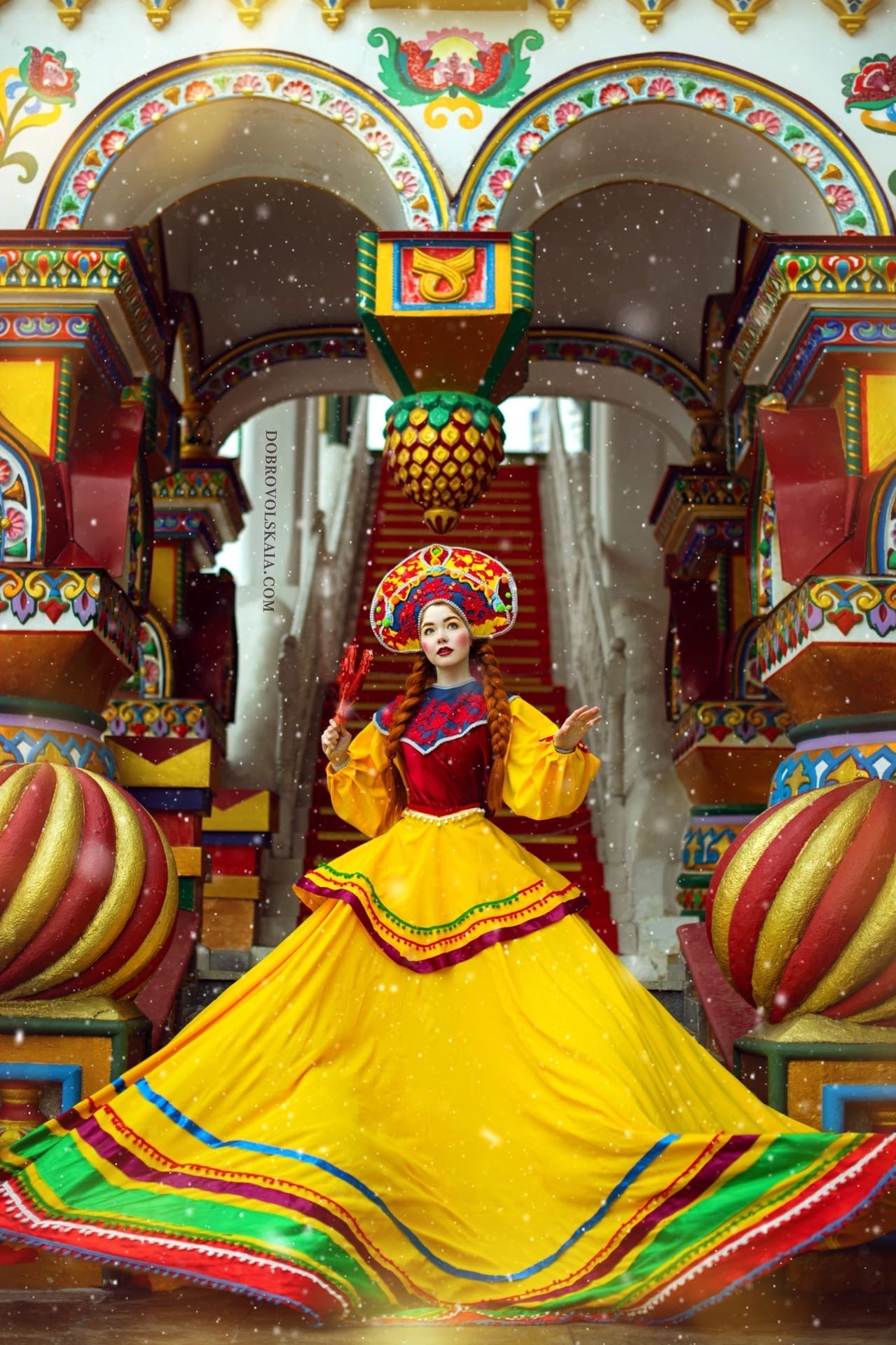 Масленица. Русские народные костюмы в Москве