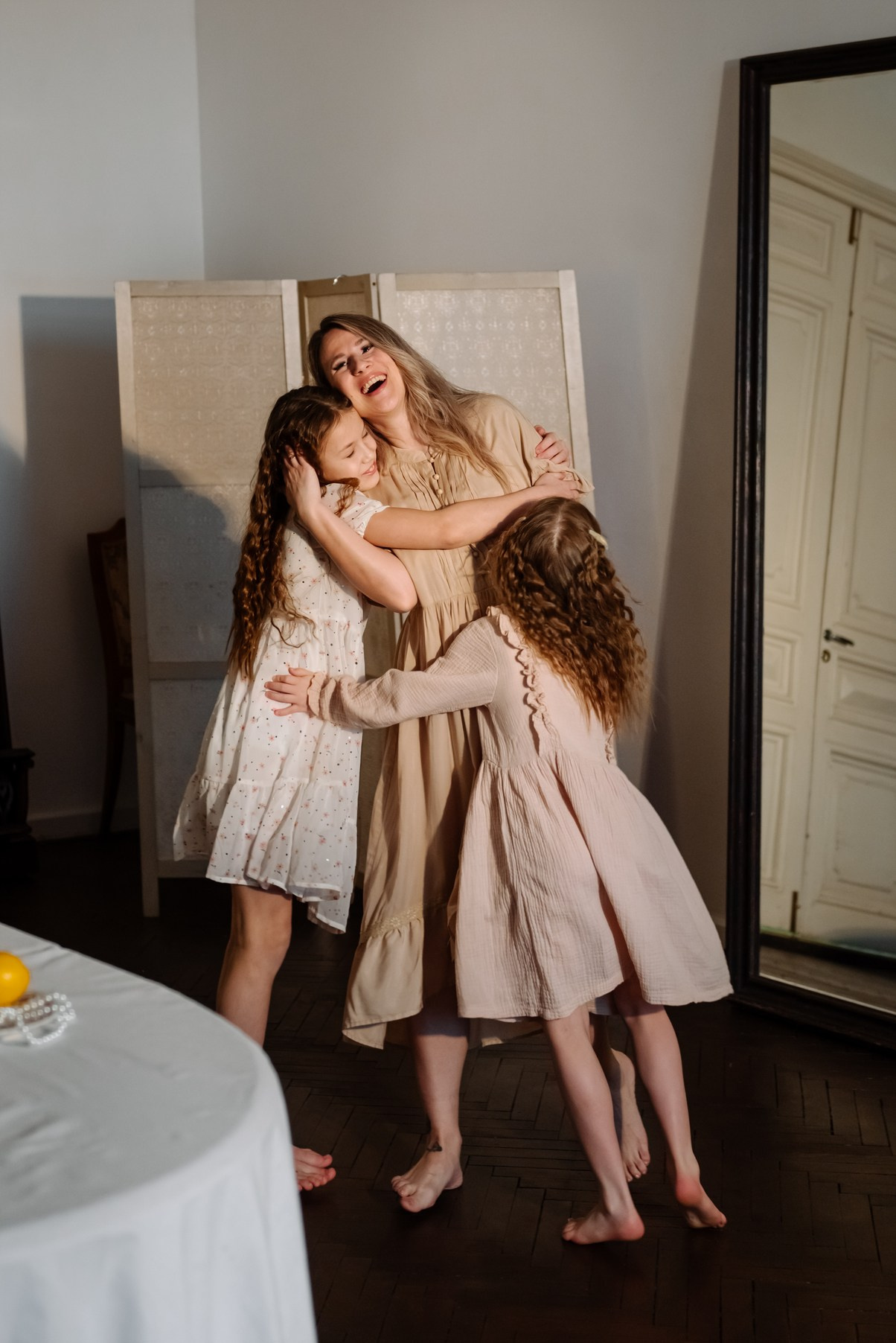 Семейная. Анастасия с дочками. Свадебный и сеейный фотограф в Санкт-Петербурге Елена Худякова