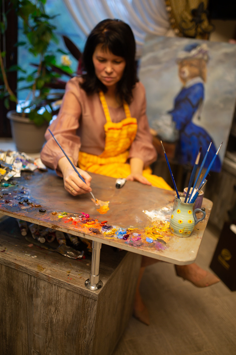 Мастерская художницы Марины. ФОТО ВИДЕО ПРОДАКШН Санкт-Петербург Москва фотограф Мария Хрусталева