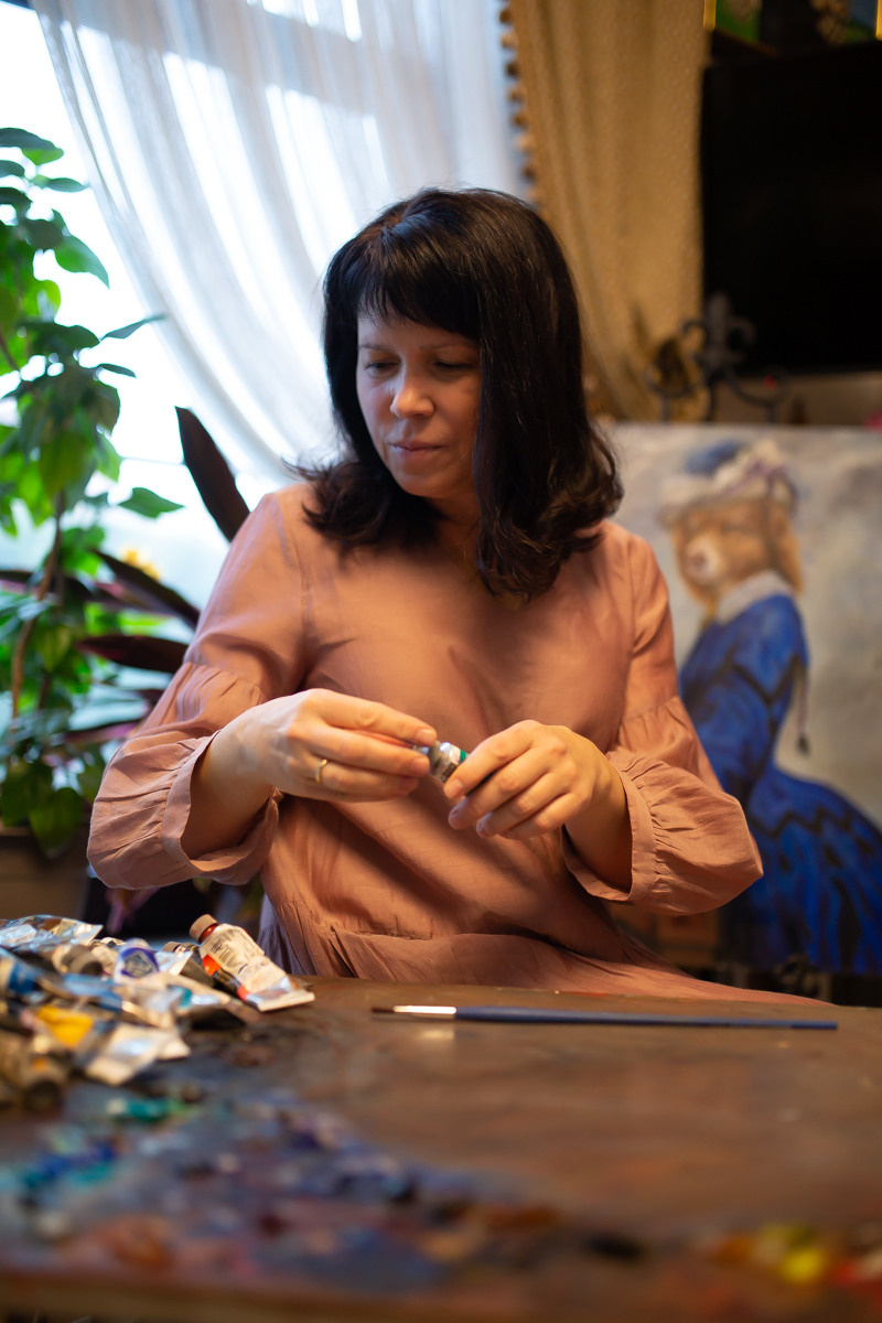 Мастерская художницы Марины. ФОТО ВИДЕО ПРОДАКШН Санкт-Петербург Москва фотограф Мария Хрусталева