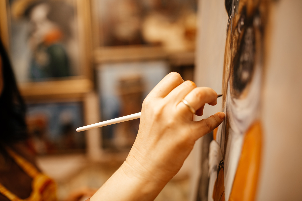 Мастерская художницы Марины. ФОТО ВИДЕО ПРОДАКШН Санкт-Петербург Москва фотограф Мария Хрусталева