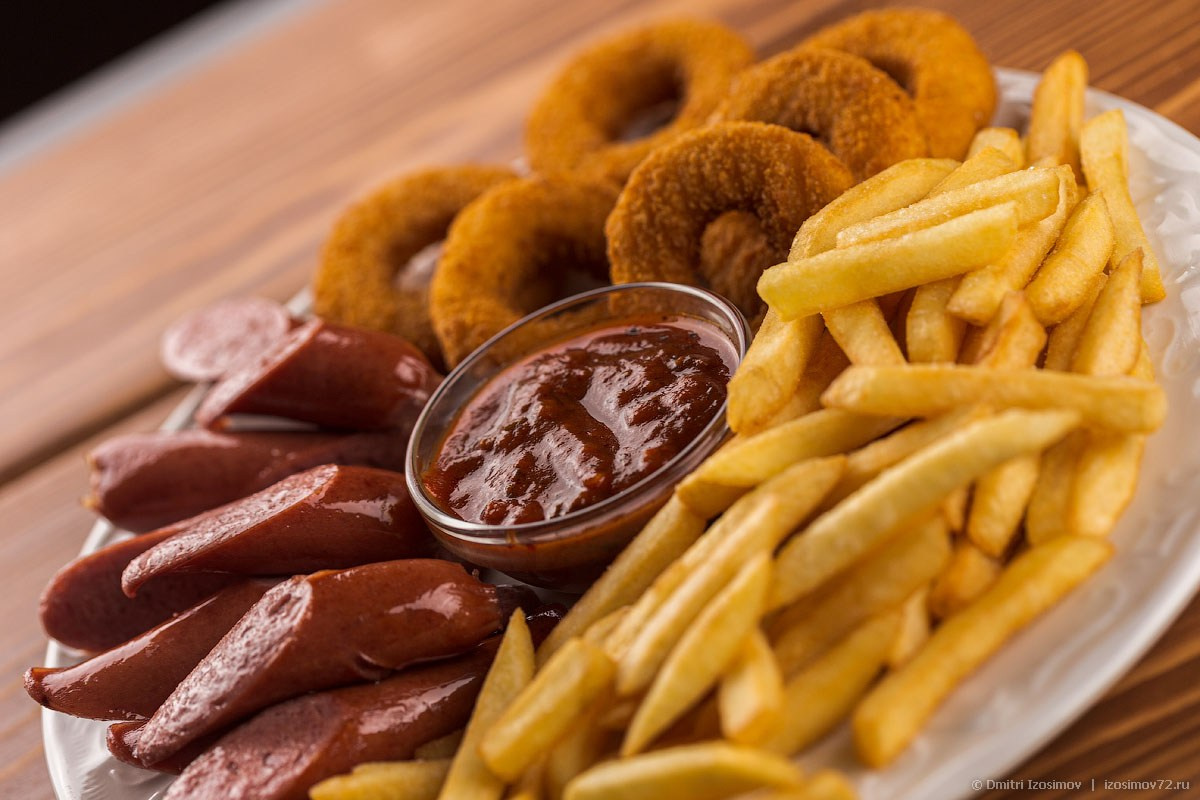 Съёмка блюд для меню