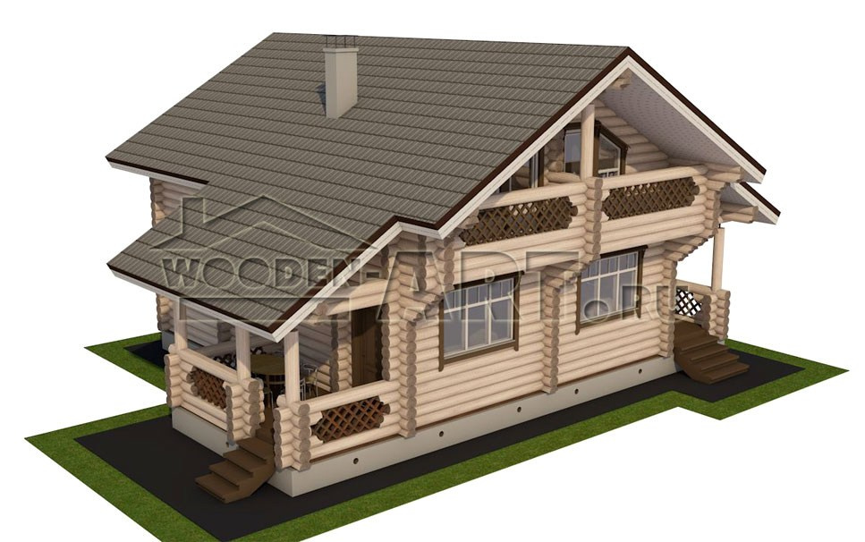 «Нахабино» 192 кв. м. Проекты деревянных домов