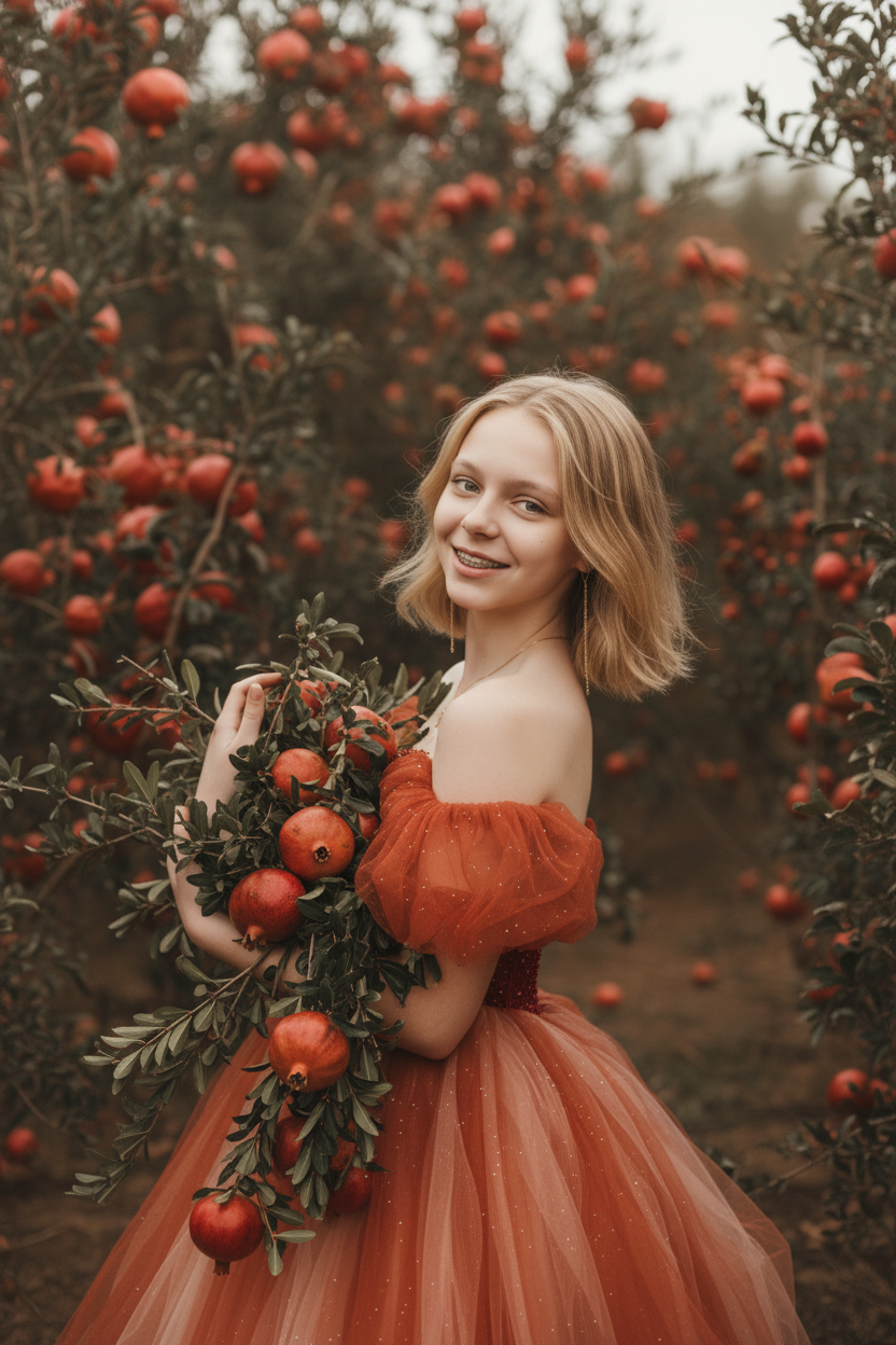 В гранатовом саду. Шаблоны и дизайны выпускных альбомов и фотокниг