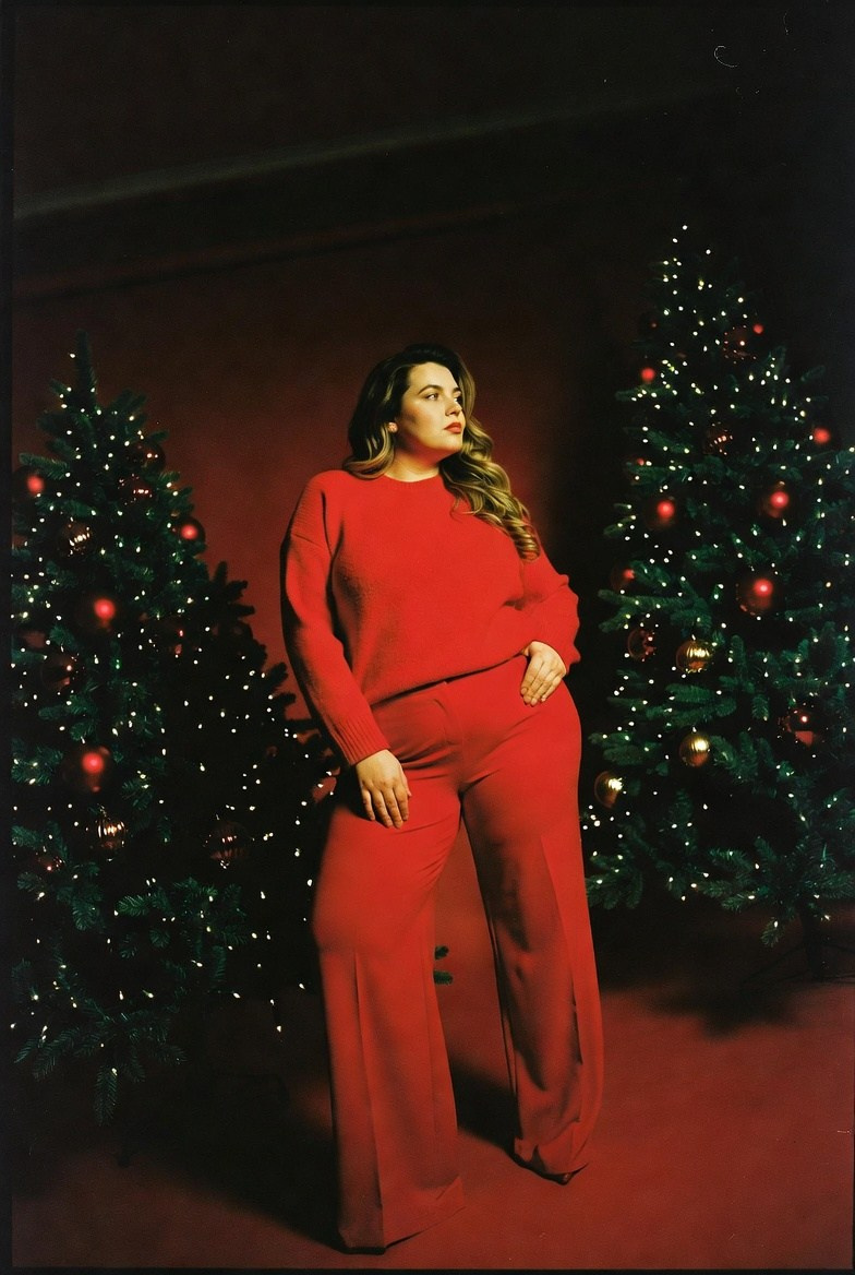 Плюс сайз в красном